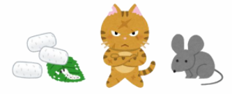 蚕(カイコ)と猫とネズミ